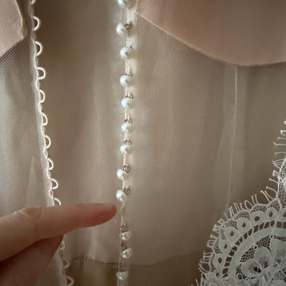 NWT W Too by Watters Locket Uma Wedding Dress in Ivory/Nude Size 14 Lace Train - Picture 12 of 16